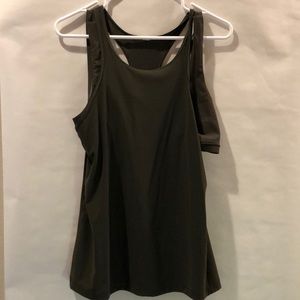 NEW Lululemon Built In Bra Green Tank Top